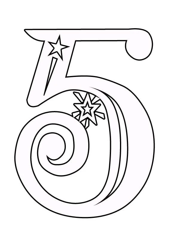 новые цифры 5 на новый год