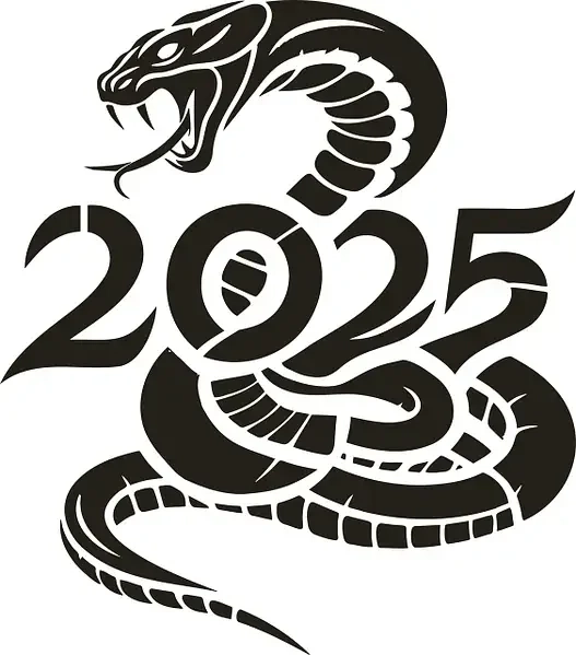 приветственные цифры 2025 на новый год