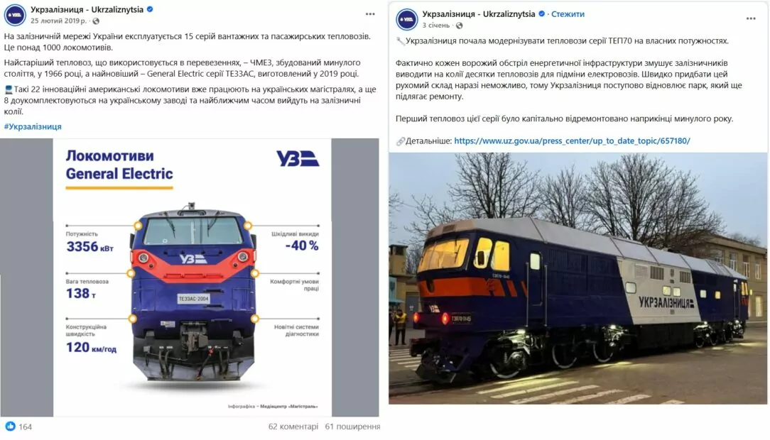 Тепловозы Укрзализницы