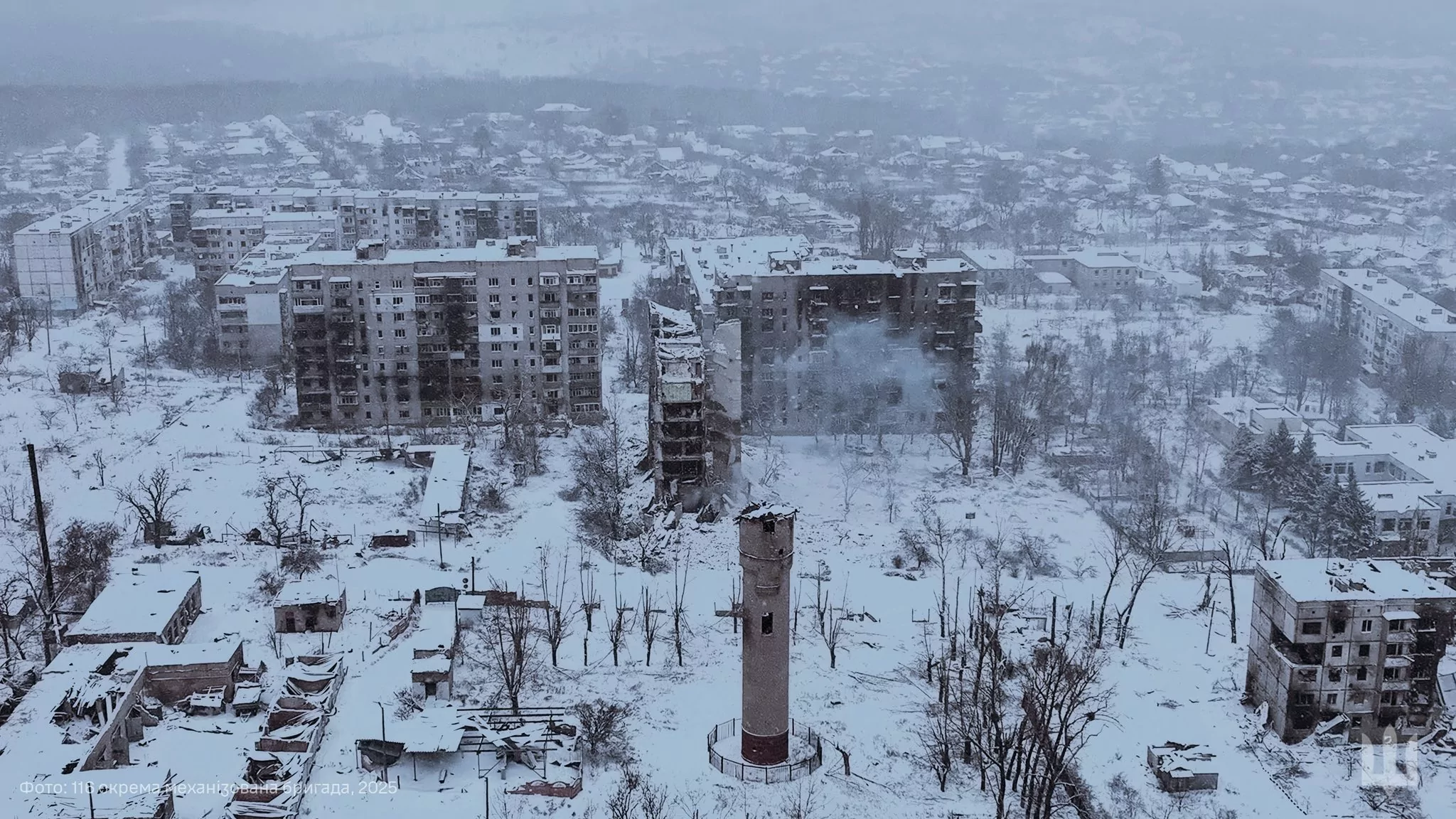 Город Купянск в декабре 2025 года
