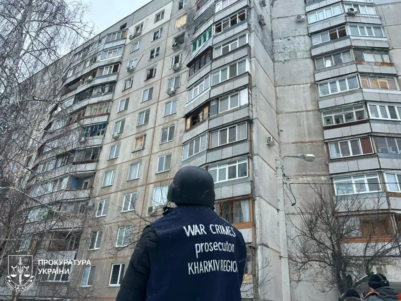 Последствия обстрелов в различных районах Харькова, 25 января 2026 года