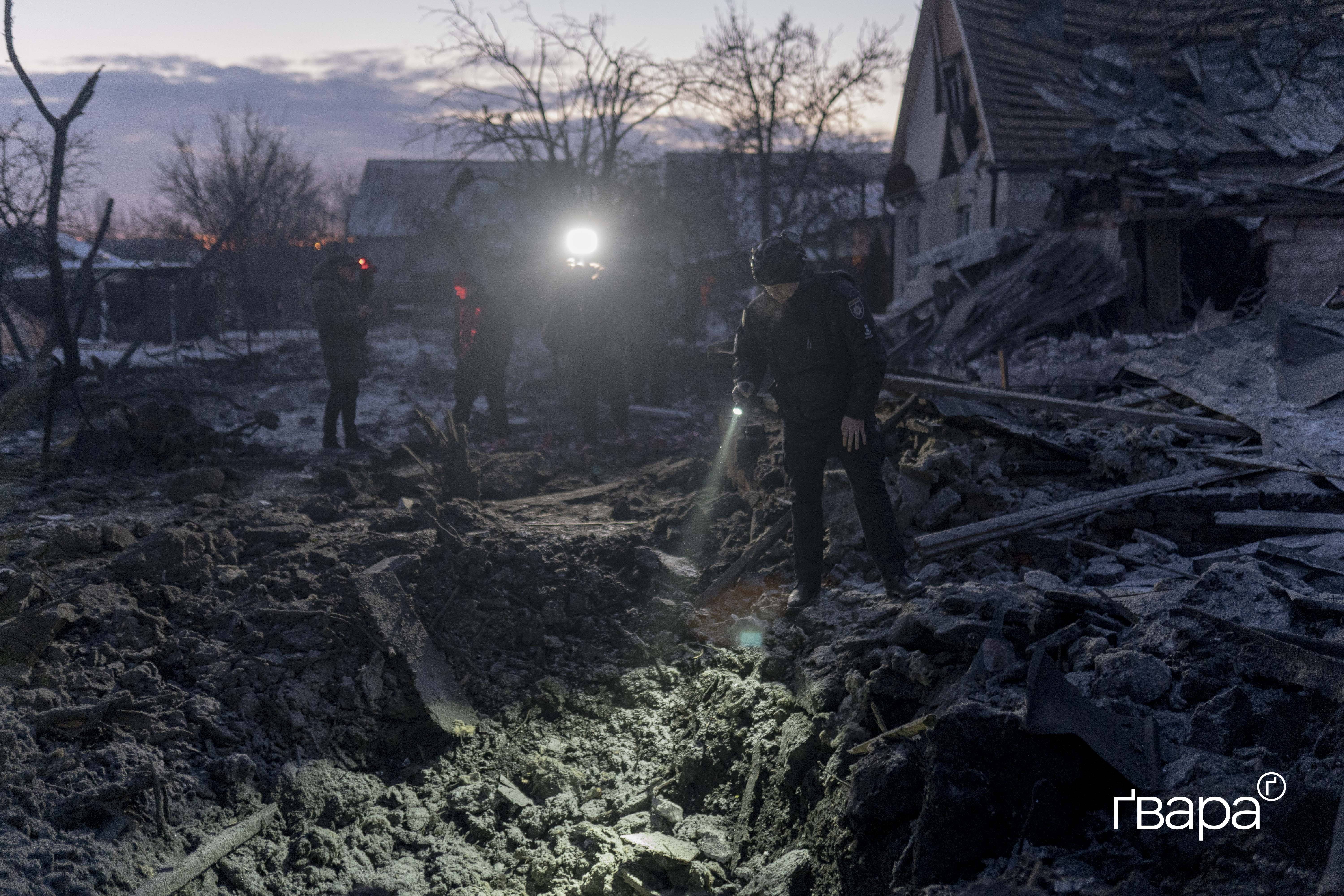 Последствия авиаударов в Слободском районе Харькова, 19 января 2026 года