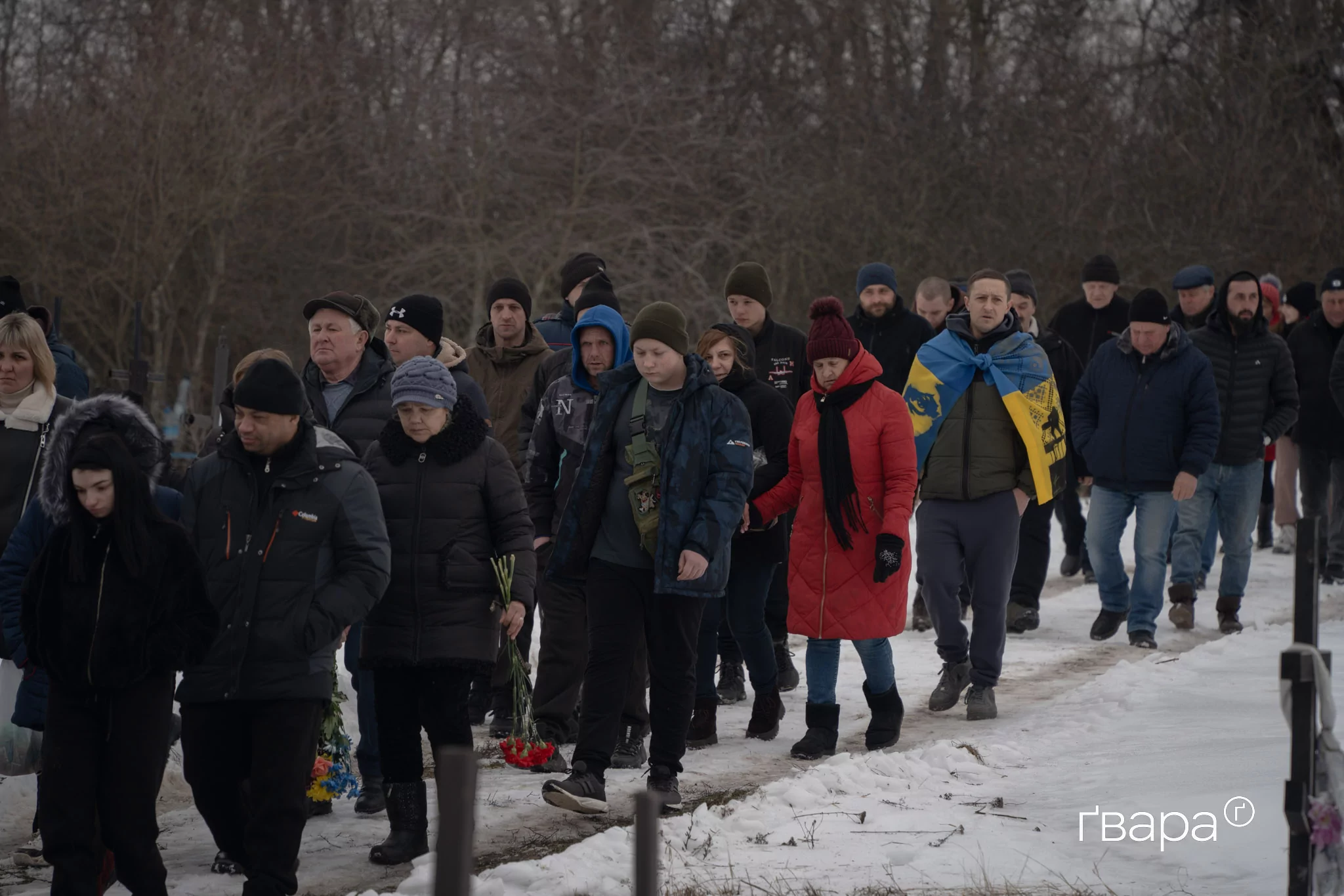прощание с семьей Богодухова Скородыновка