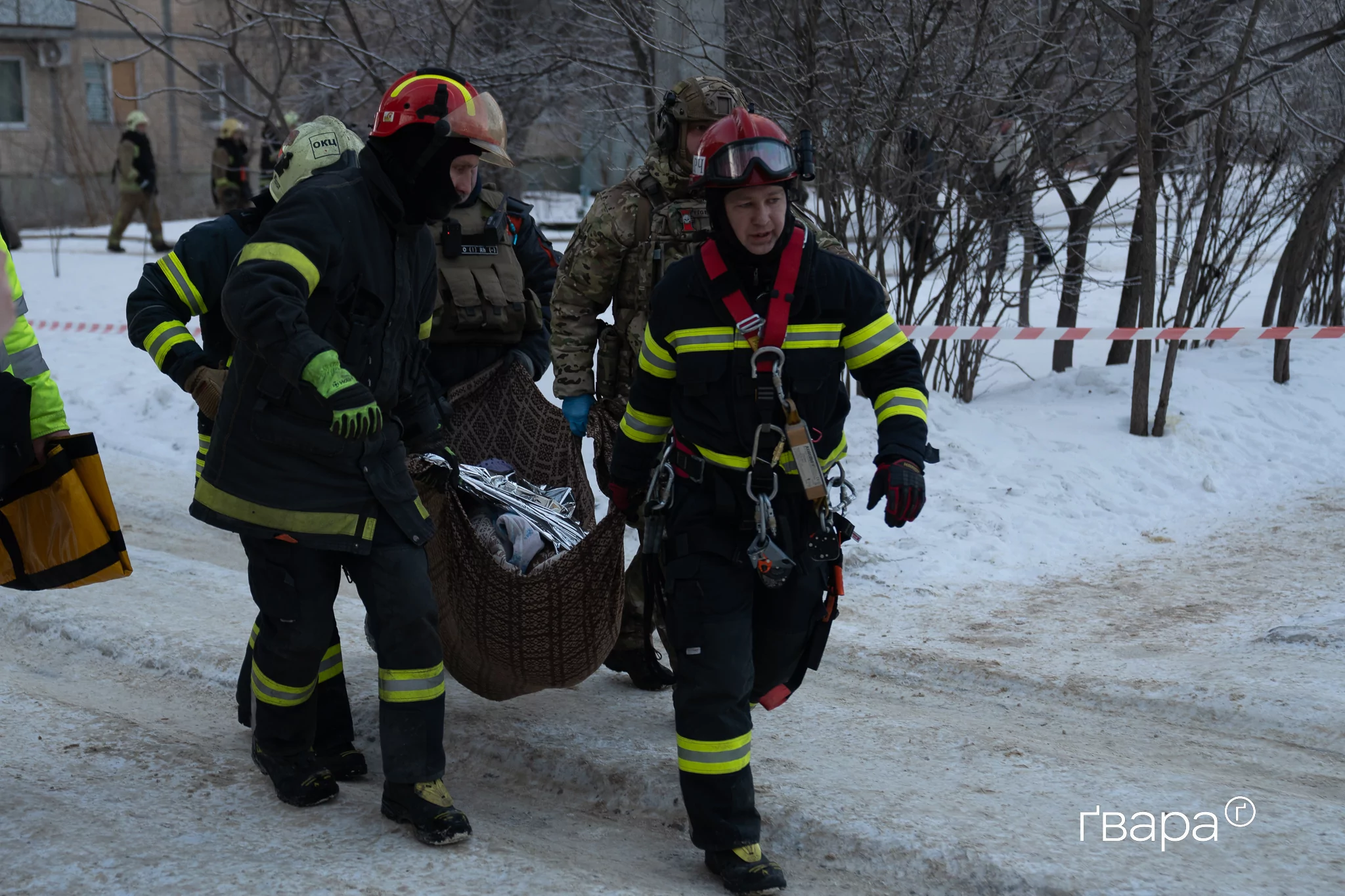 Последствия атаки на Салтовский район Харькова