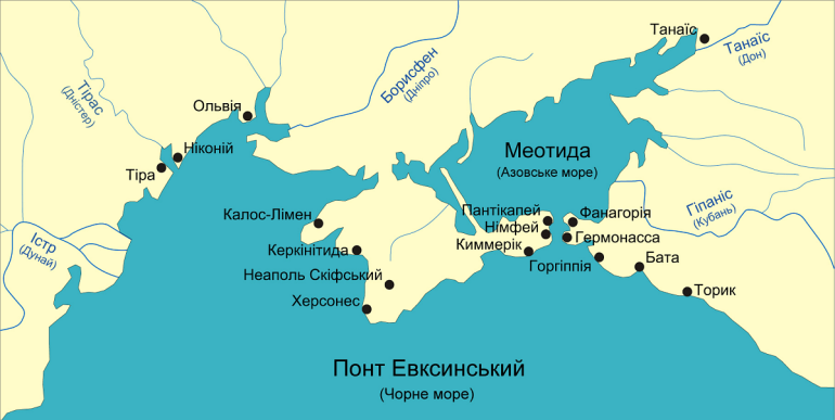 Греческие полисы-колонии в Северном Причерноморье